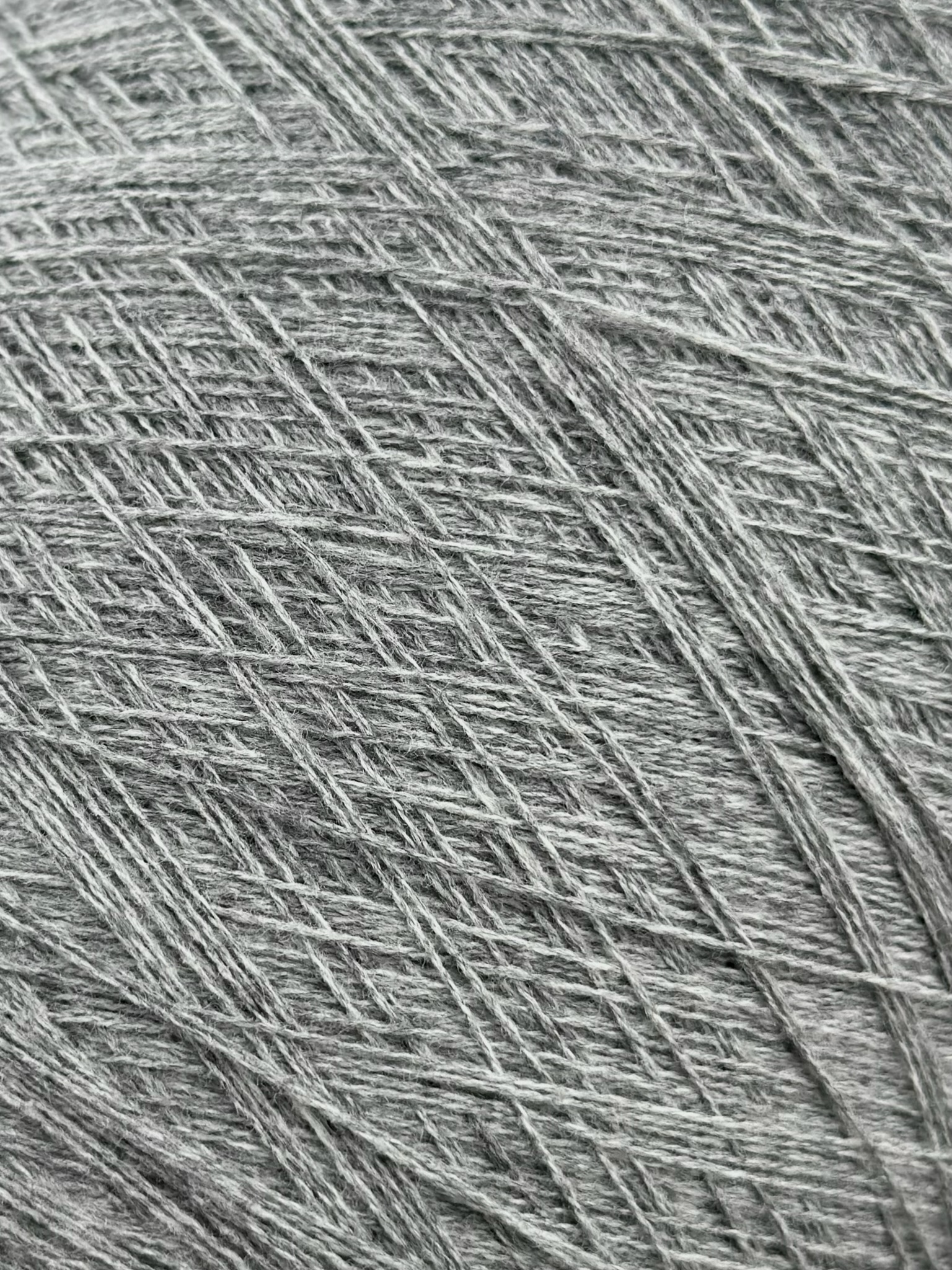 Loro Piana Lana Cash Gargoyle Nm 2/32 – 90 % laine vierge, 10 % cachemire col. Gris Mélange photo 3